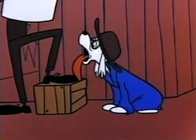 Screenshots from the 1959 Terrytoons cartoon The Tale of a Dog