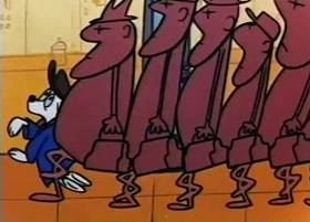 Screenshots from the 1959 Terrytoons cartoon The Tale of a Dog