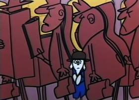 Screenshots from the 1959 Terrytoons cartoon The Tale of a Dog