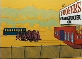 Screenshots from the 1959 Terrytoons cartoon The Tale of a Dog