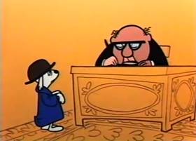 Screenshots from the 1959 Terrytoons cartoon The Tale of a Dog