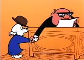 Screenshots from the 1959 Terrytoons cartoon The Tale of a Dog