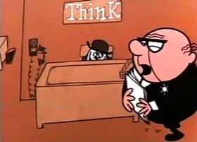 Screenshots from the 1959 Terrytoons cartoon The Tale of a Dog