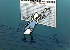 Screenshots from the 1959 Terrytoons cartoon The Tale of a Dog