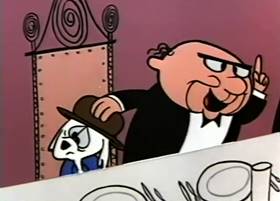 Screenshots from the 1959 Terrytoons cartoon The Tale of a Dog