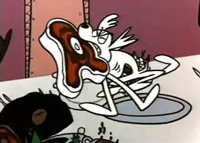 Screenshots from the 1959 Terrytoons cartoon The Tale of a Dog
