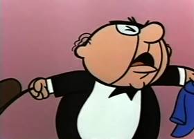 Screenshots from the 1959 Terrytoons cartoon The Tale of a Dog