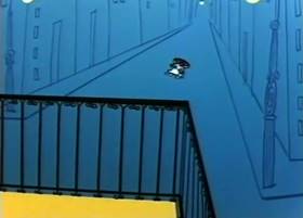 Screenshots from the 1959 Terrytoons cartoon The Tale of a Dog