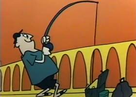 Screenshots from the 1959 Terrytoons cartoon The Tale of a Dog
