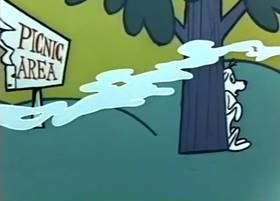 Screenshots from the 1959 Terrytoons cartoon The Tale of a Dog