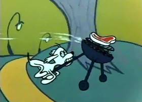 Screenshots from the 1959 Terrytoons cartoon The Tale of a Dog