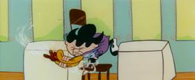 Screenshots from the 1959 Terrytoons cartoon Foofle
