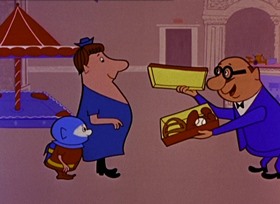 Screenshots from the 1959 Paramount / Famous Studios cartoon Out of This Whirl