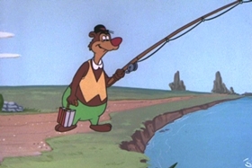 Screenshots from the 1959 Walter Lantz cartoon Truant Student