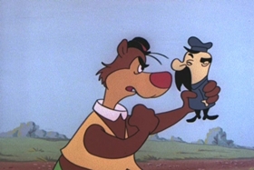 Screenshots from the 1959 Walter Lantz cartoon Truant Student