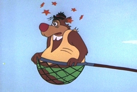 Screenshots from the 1959 Walter Lantz cartoon Truant Student