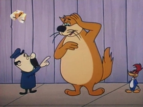 Screenshots from the 1959 Walter Lantz cartoon Tomcat Combat