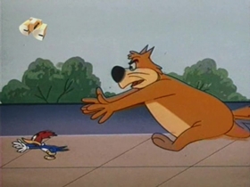 Screenshots from the 1959 Walter Lantz cartoon Tomcat Combat
