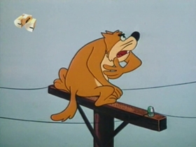 Screenshots from the 1959 Walter Lantz cartoon Tomcat Combat