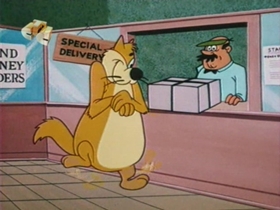 Screenshots from the 1959 Walter Lantz cartoon Tomcat Combat