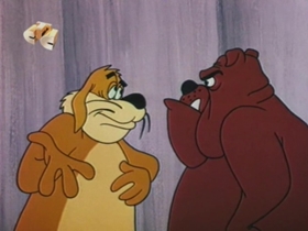 Screenshots from the 1959 Walter Lantz cartoon Tomcat Combat