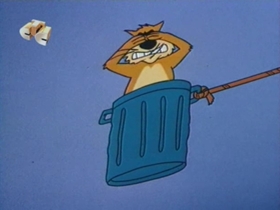 Screenshots from the 1959 Walter Lantz cartoon Tomcat Combat