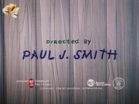 Screenshots from the 1959 Walter Lantz cartoon Tomcat Combat