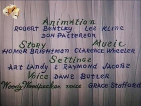 Screenshots from the 1959 Walter Lantz cartoon Tomcat Combat