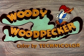 Screenshots from the 1959 Walter Lantz cartoon Log Jammed