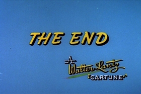 Screenshots from the 1959 Walter Lantz cartoon Log Jammed