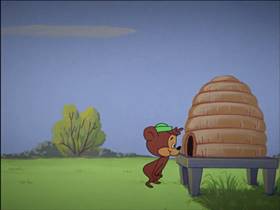 Screenshots from the 1959 Walter Lantz cartoon Bee Bopped