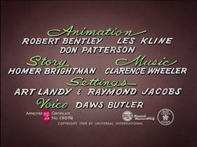 Screenshots from the 1959 Walter Lantz cartoon Bee Bopped