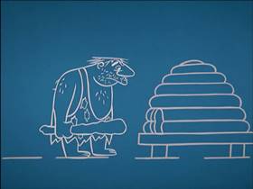 Screenshots from the 1959 Walter Lantz cartoon Bee Bopped