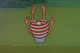 Screenshots from the 1959 Walter Lantz cartoon The Tee Bird