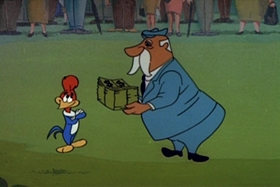 Screenshots from the 1959 Walter Lantz cartoon The Tee Bird