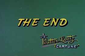 Screenshots from the 1959 Walter Lantz cartoon The Tee Bird