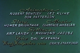 Screenshots from the 1959 Walter Lantz cartoon The Tee Bird