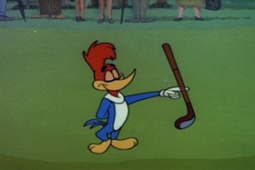 Screenshots from the 1959 Walter Lantz cartoon The Tee Bird