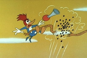 Screenshots from the 1959 Walter Lantz cartoon Romp in a Swamp