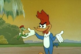 Screenshots from the 1959 Walter Lantz cartoon Romp in a Swamp