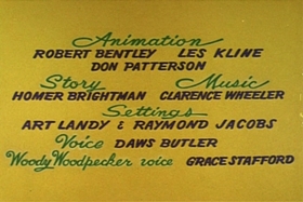 Screenshots from the 1959 Walter Lantz cartoon Romp in a Swamp