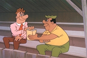 Screenshots from the 1959 Walter Lantz cartoon Kiddie League