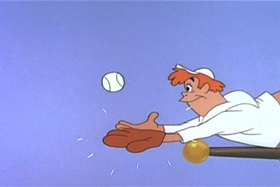 Screenshots from the 1959 Walter Lantz cartoon Kiddie League
