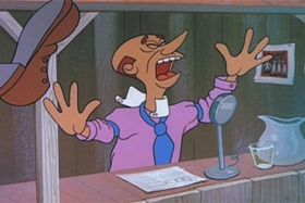 Screenshots from the 1959 Walter Lantz cartoon Kiddie League