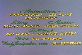 Screenshots from the 1959 Walter Lantz cartoon Kiddie League