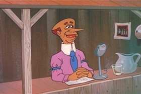 Screenshots from the 1959 Walter Lantz cartoon Kiddie League