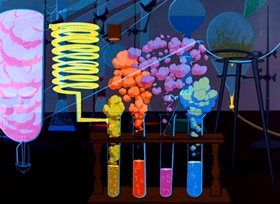 Screenshots from the 1959 Disney cartoon How to Have an Accident at Work