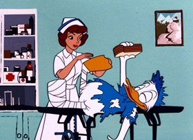 Screenshots from the 1959 Disney cartoon How to Have an Accident at Work