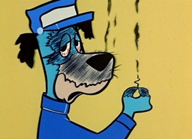 Screenshots from the 1959 Hanna-Barbera cartoon Hookey Daze