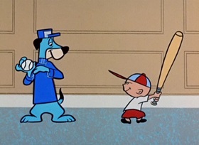 Screenshots from the 1959 Hanna-Barbera cartoon Hookey Daze